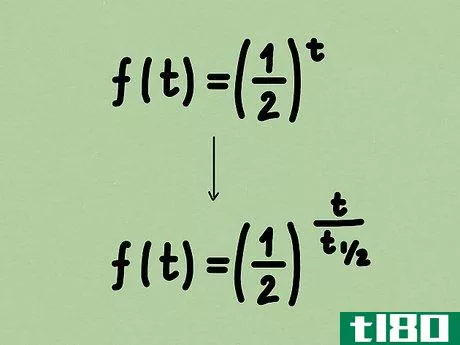 f(t)=\left({\frac {1}{2}}\right)^{{t}}