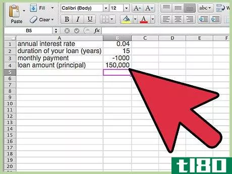 Image titled Calculate a Balloon Payment in Excel Step 4