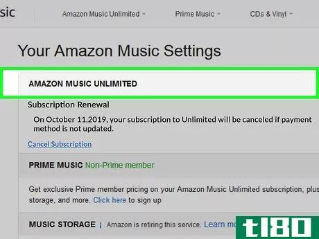 Image titled Cancel Amazon Music Unlimited on PC or Mac Step 2
