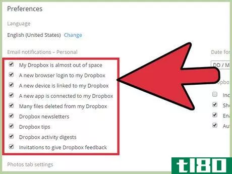 Image titled Change Dropbox Account Settings and Preferences Step 25