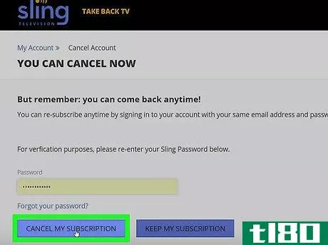Image titled Cancel a Sling TV Subscription Step 6