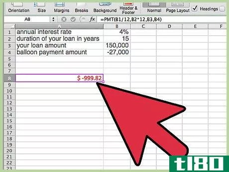 Image titled Calculate a Balloon Payment in Excel Step 17