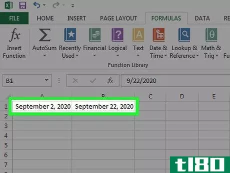 Image titled Calculate Number of Days Between Two Dates in Excel Step 2