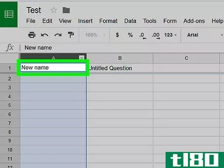 Image titled Rename Columns on Google Sheets on PC or Mac Step 12