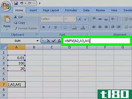 Image titled Calculate NPV in Excel Step 9