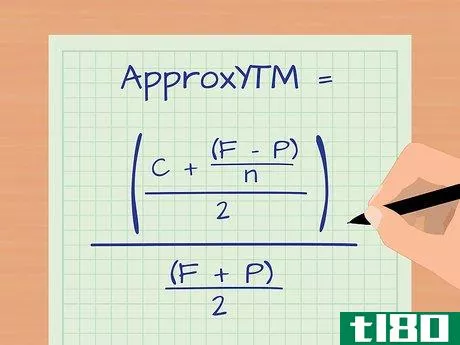 ApproxYTM=(C+((F-P)/n))/(F+P)/2
