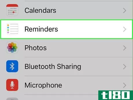Image titled Change Which Apps Have Access to Your Reminders on an iPhone Step 3