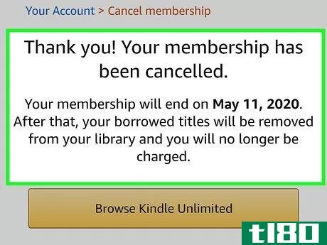 Image titled Cancel a Kindle Unlimited Subscription Step 9