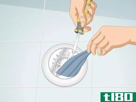 Image titled Clean Hair Out of a Shower Drain Step 14