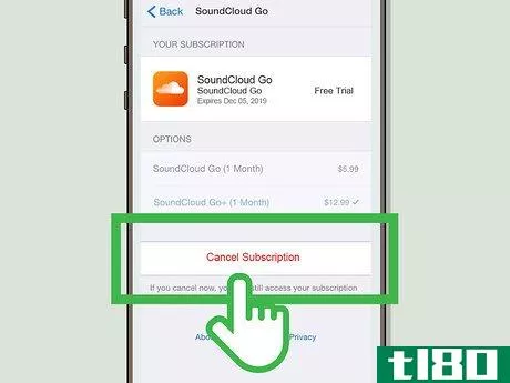 Image titled Cancel a SoundCloud Subscription on iPhone or iPad Step 8