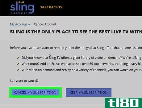 Image titled Cancel a Sling TV Subscription Step 3