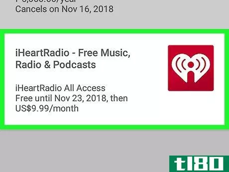 Image titled Cancel iHeartRadio on Android Step 4