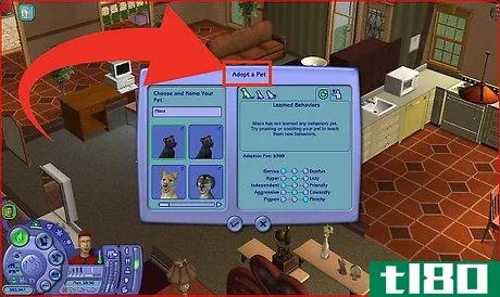 Image titled Care for a Pet in Sims 2 Pets Step 1