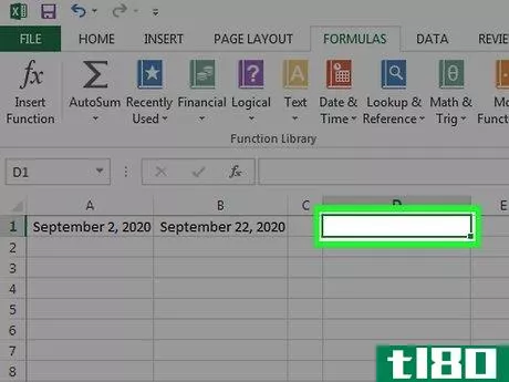 Image titled Calculate Number of Days Between Two Dates in Excel Step 3