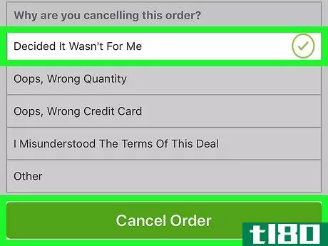 Image titled Cancel a Groupon Order on iPhone or iPad Step 6