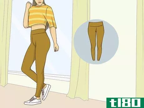 Image titled Make Yoga Pants Look Fashionable Step 1