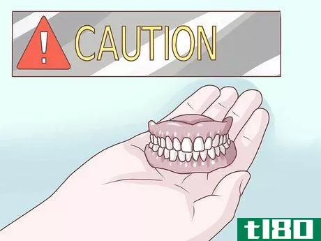 Image titled Care for Your Dentures Step 1