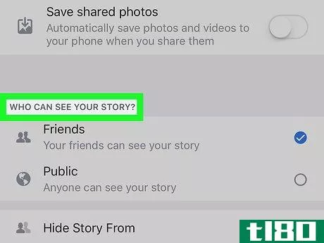 Image titled Change Who Can See Your Facebook Stories on iPhone or iPad Step 4