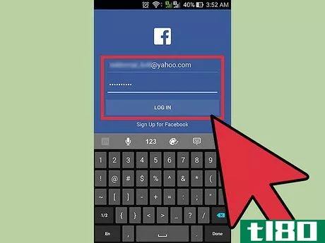 Image titled Change Facebook Password on Android Step 2