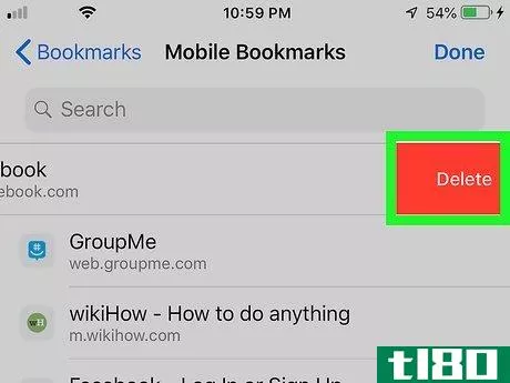 Image titled Delete Bookmarks from an iPhone Step 11