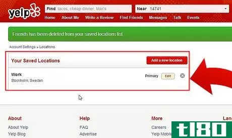 Image titled Delete a Location from the Search Bar on Yelp Step 8