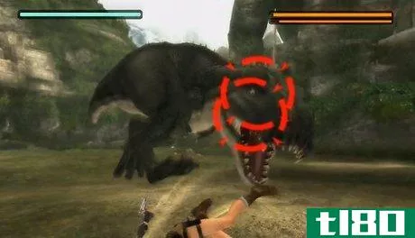 Image titled Defeat the Tyrannosaurus Rex in Tomb Raider Anniversary Step 3