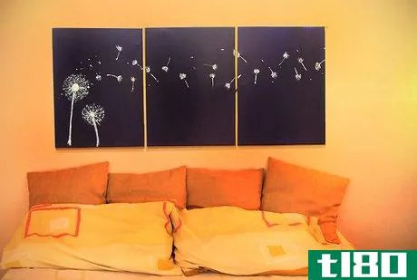 Image titled Design Three Panel, Light Up Dandelion Wall Art Step 10