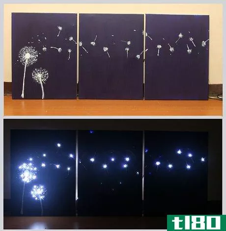 Image titled Design Three Panel, Light Up Dandelion Wall Art Intro