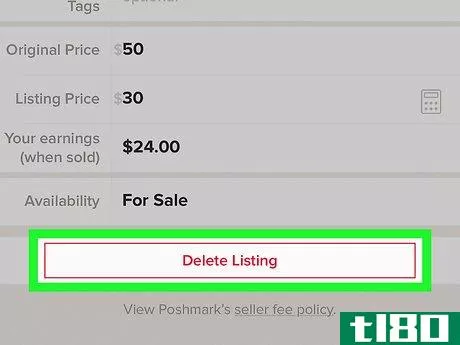 Image titled Delete a Listing on Poshmark on iPhone or iPad Step 6