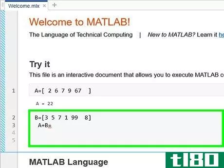 Image titled Define, Add, and Subtract Matrices in MATLAB Step 9