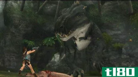 Image titled Defeat the Tyrannosaurus Rex in Tomb Raider Anniversary Step 2
