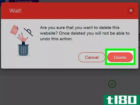 Image titled Delete a Site on Wix on PC or Mac Step 8