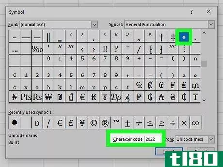 Image titled Do Bullet Points in Excel Step 5