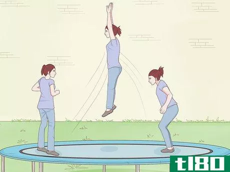 Image titled Do Swivel Hips on a Trampoline Step 1