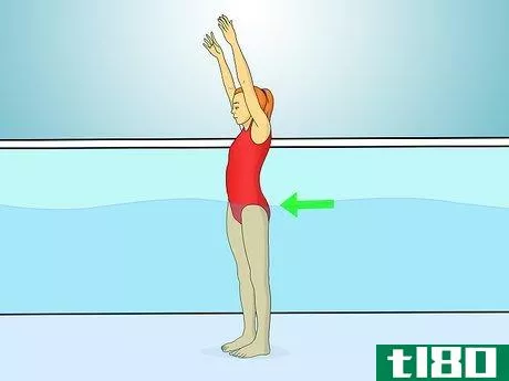 Image titled Do a Handstand in the Pool Step 1