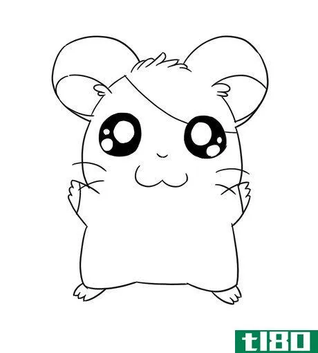 Image titled Draw a curved line on Hamtaro's forehead Step 9