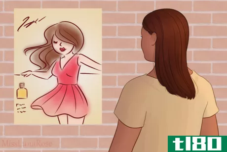 Image titled Girl Looks At Unrealistic Ad.png