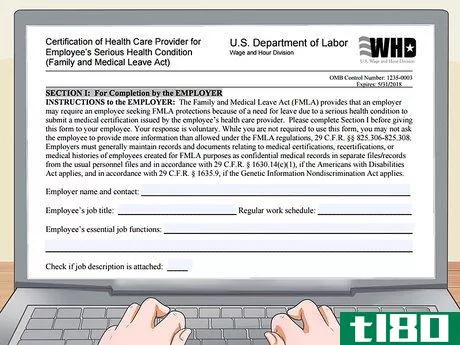 Image titled Fill out an FMLA Form Step 6