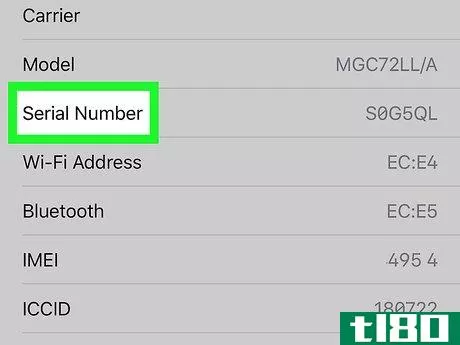 Image titled Find Your Mobile Phone's Serial Number Without Taking it Apart Step 4