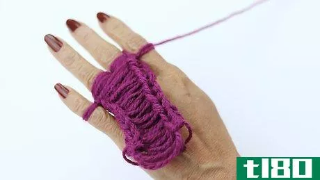Image titled Finger Knit Step 12