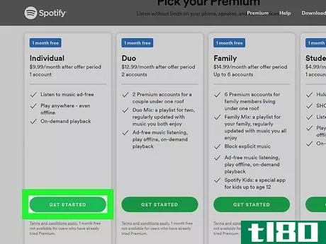 Image titled Get a Free Trial of Spotify Premium Step 2