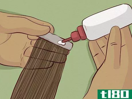 Image titled Glue Hair Extensions Step 11
