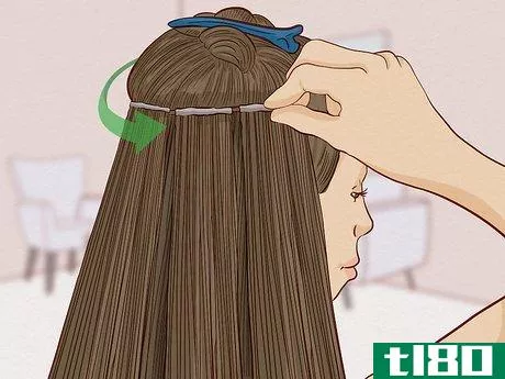 Image titled Glue Hair Extensions Step 16