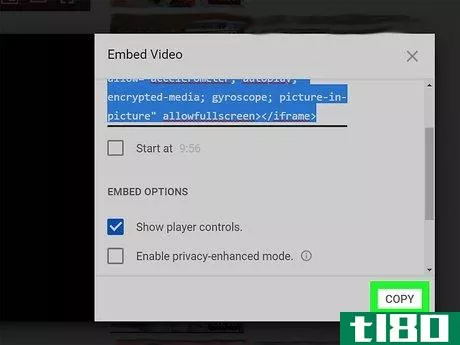 Image titled Get an Embed Code from YouTube Step 6