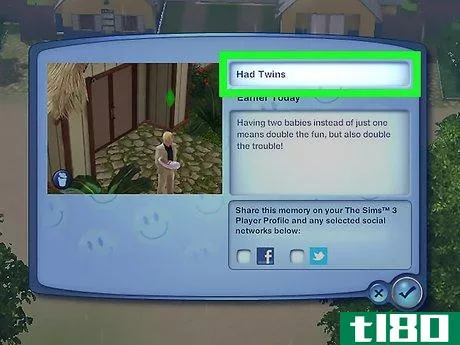 Image titled Have Twins or Triplets in the Sims 3 Step 5