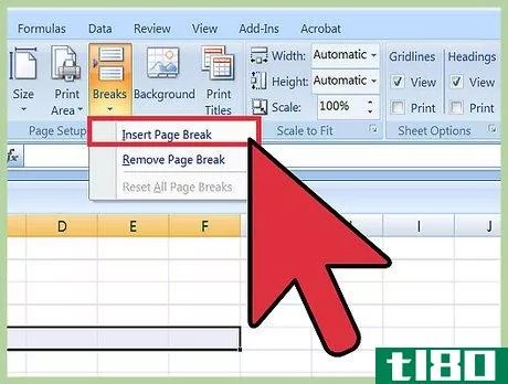 Image titled Insert a Page Break in an Excel Worksheet Step 6