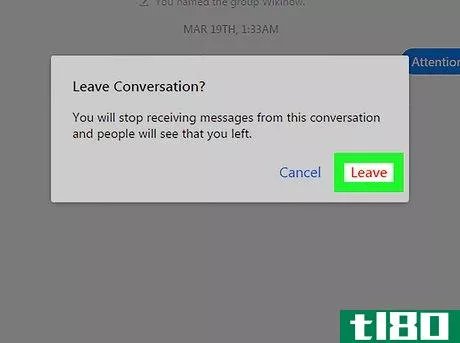 Image titled Leave a Group Chat on Facebook Messenger on a PC or Mac Step 11