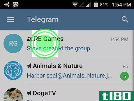 Image titled Leave a Telegram Group on Android Step 2