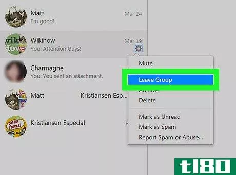 Image titled Leave a Group Chat on Facebook Messenger on a PC or Mac Step 10