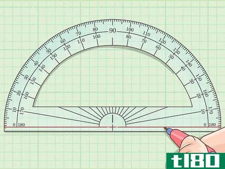 Image titled Make Angles in Math Using a Protractor Step 1